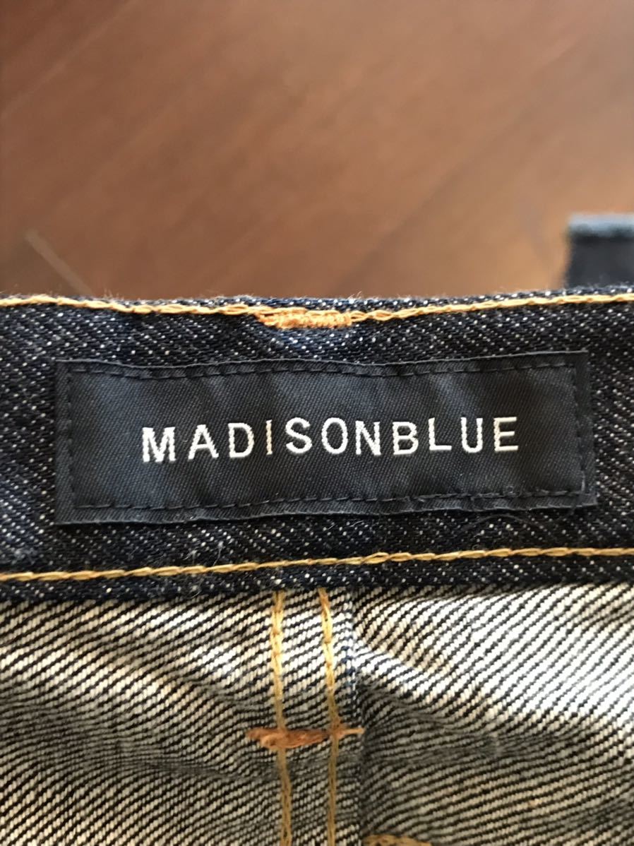 ＜MADISON BLUE/マディソンブルー＞裾切りっぱなし 濃紺インディゴデニム_画像7