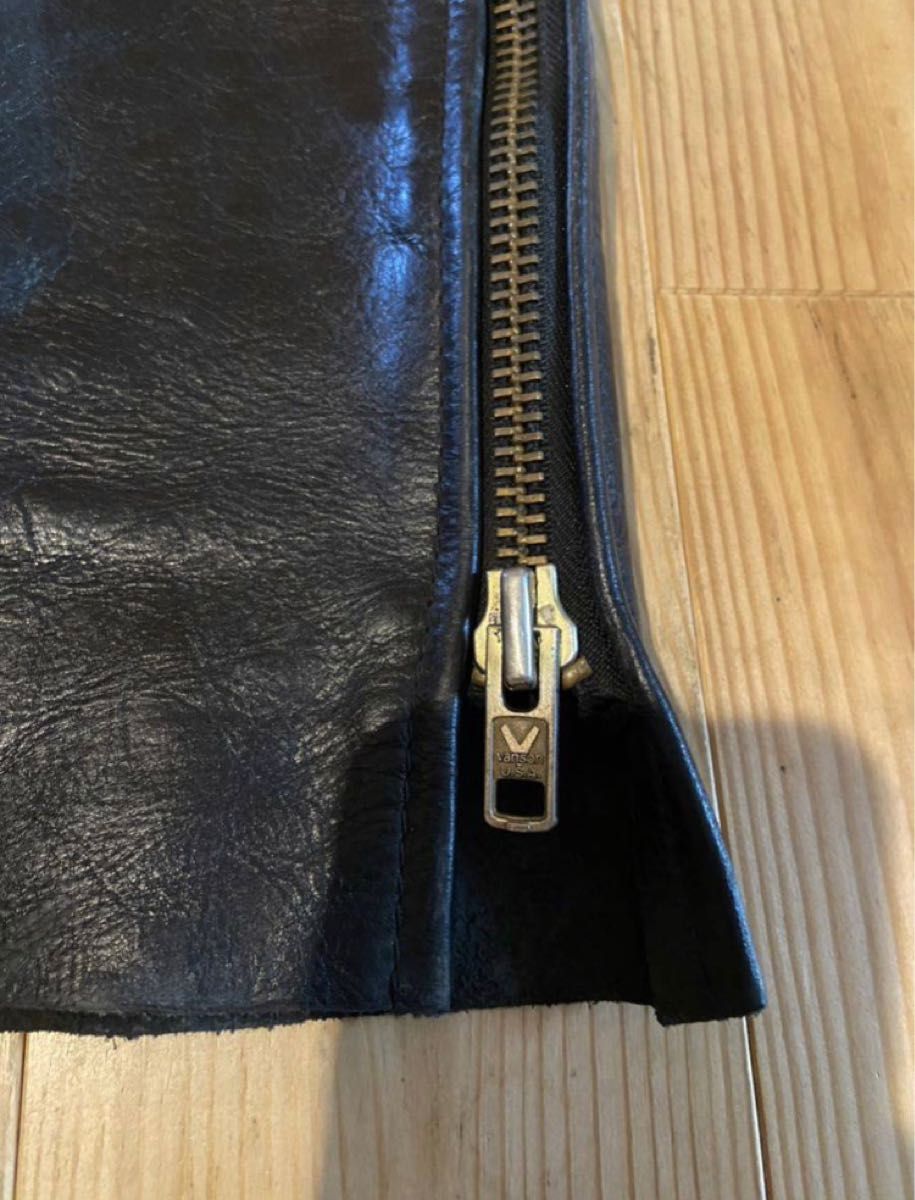VANSON レザーチャップス 本革 ブラック バンソン USA製 サイズ23 lp2m