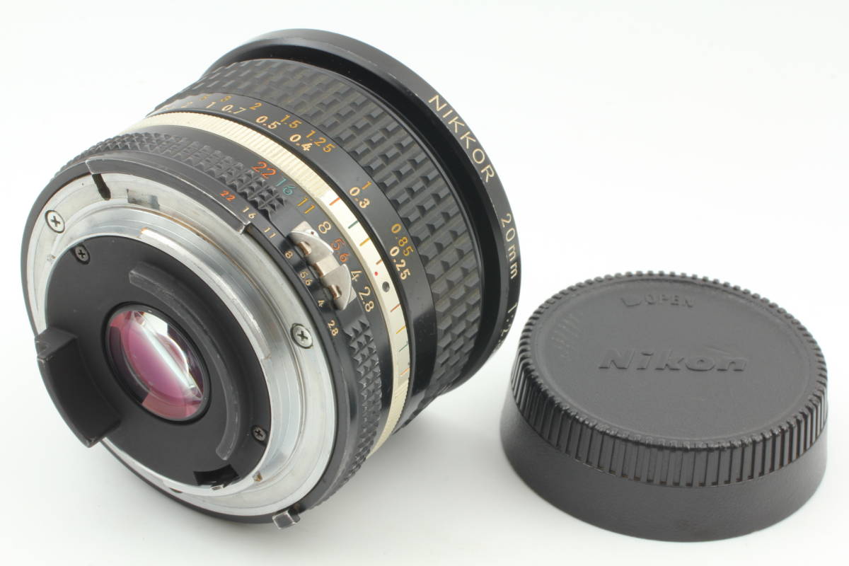 良品】【Exc+5】 Nikon Ai-s Nikkor 20mm f/2.8 Wide Angle MF Lens F