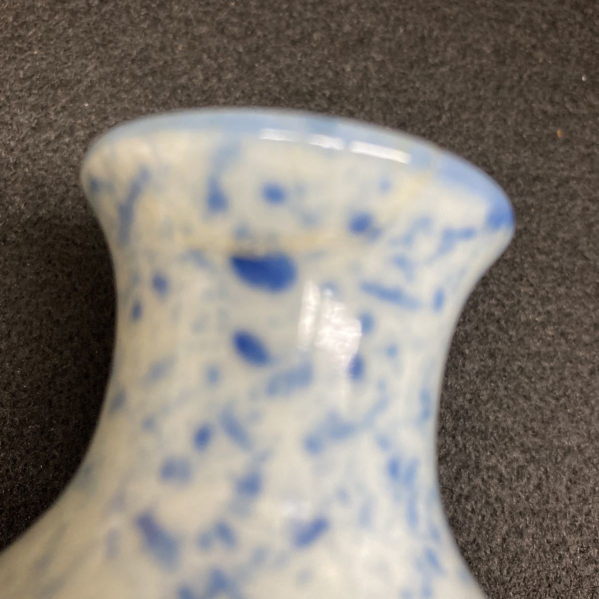  Kyoyaki Eiraku peace all work blue and white ceramics blow . sake bottle one against one customer scratch correcting equipped also box attaching Anne te-k