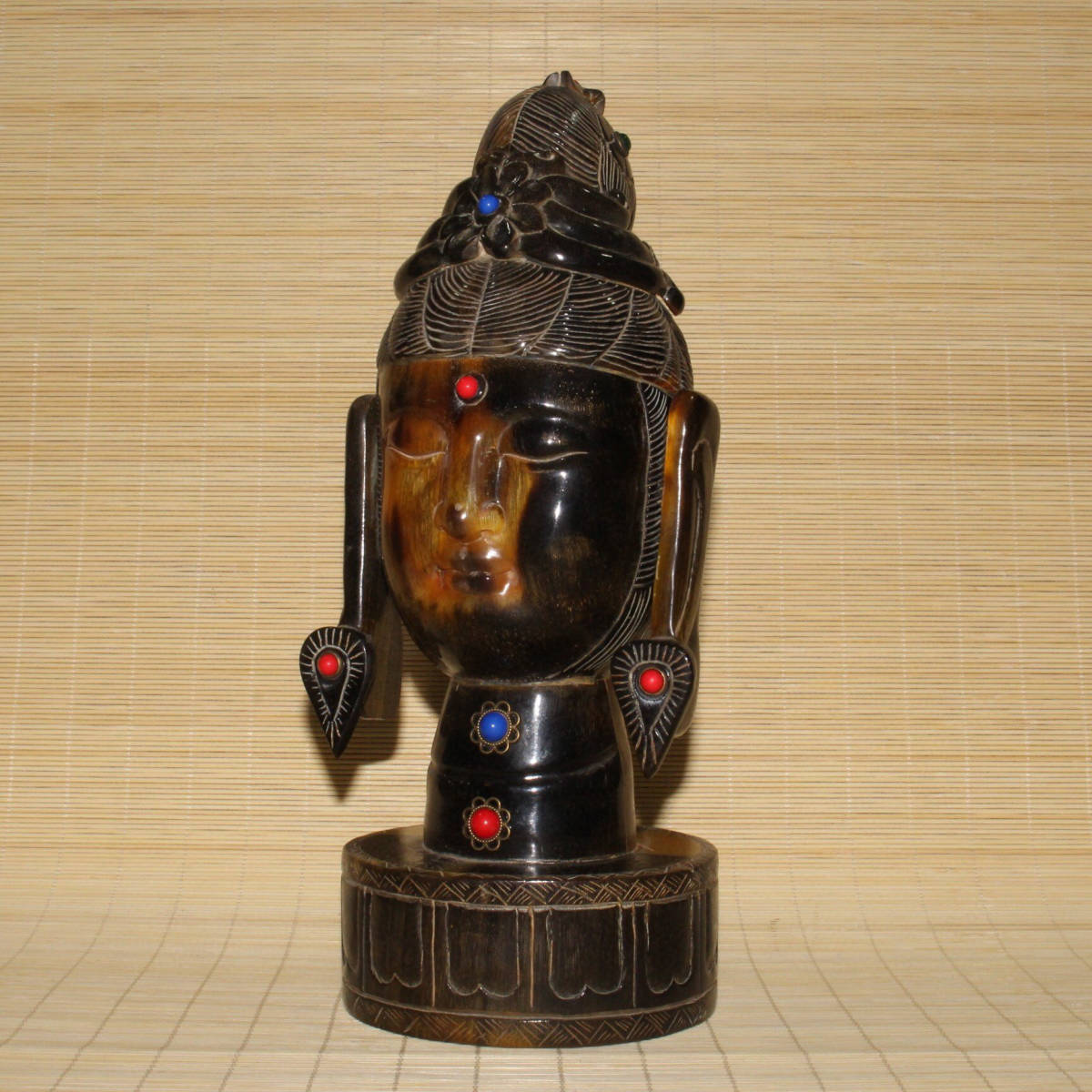 販売専門店 【古寶奇蔵】角材細密彫・老虎牌・置物・賞物・中国時代