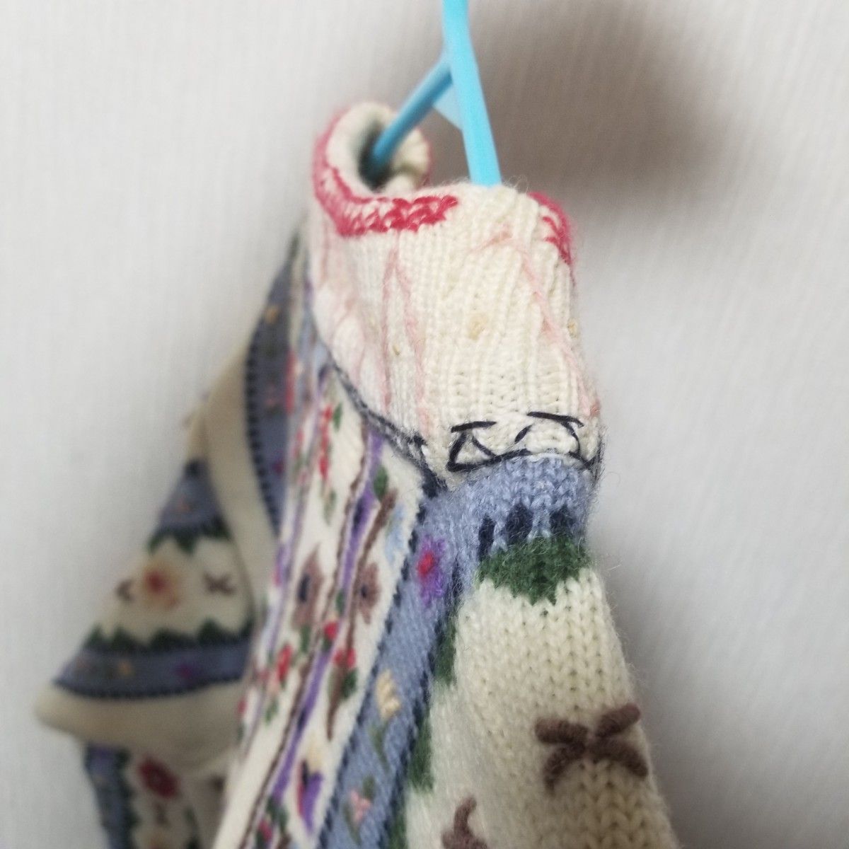 Trad House 刺繍 セーター レトロ 花柄 手編み ハンドメイド風 Trad House 刺繍 セーター レトロ 花柄 手編み ハンドメイド風