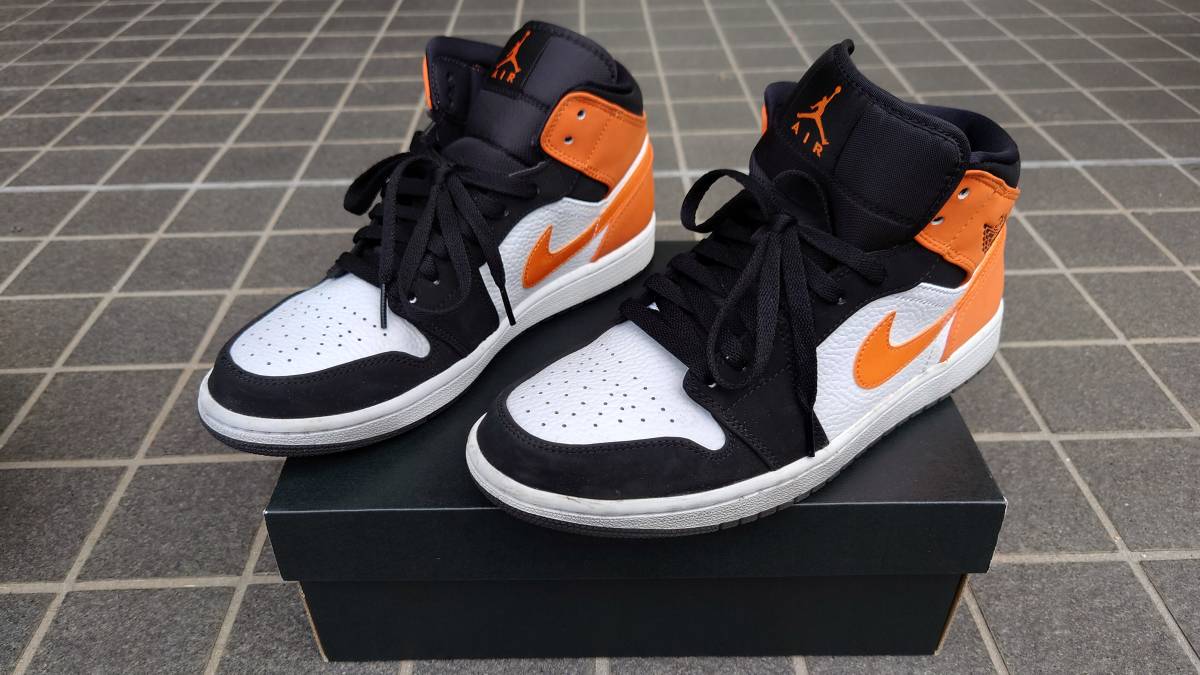 美品! NIKE AIR JORDAN 1 SHATTERED BACKBOARD 27cm ナイキ エア ジョーダン 1 シャッタードバックボード (検) シャタバ シカゴ オレンジ