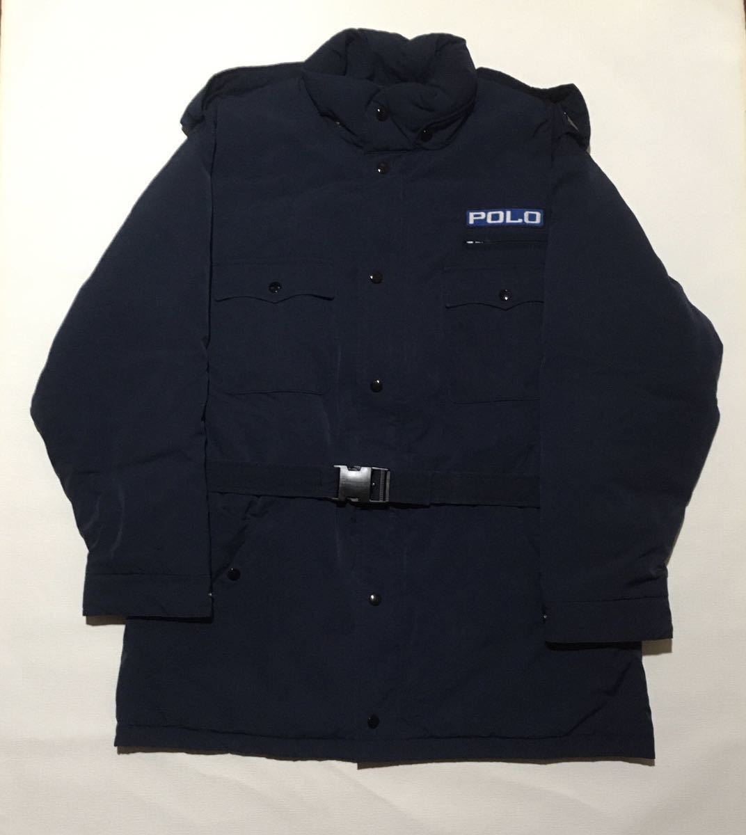 POLO ラルフローレン 紺 L ダウンジャケット 90s Ralph Lauren