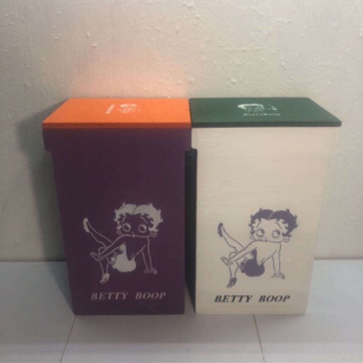 DUST BOX ゴミ箱 Betty Boop  2点セット..