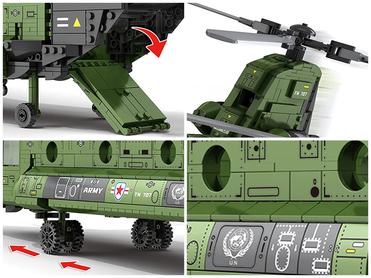 M0027H AFM CH-47 Chinook transportation helicopter 1622Blocks