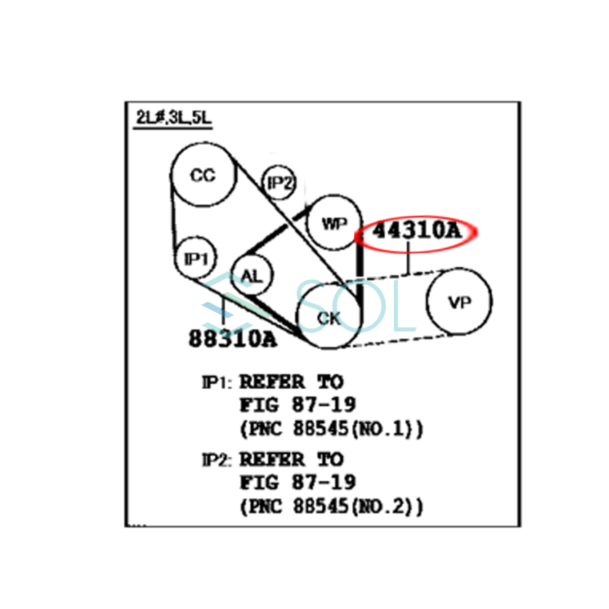 トヨタ アリオン(NZT240) プロボックス サクシード(NCP50V NCP51V NCP55V NCP58G NCP59G) ファンベルト 4PK-1170 99364-31170_画像2