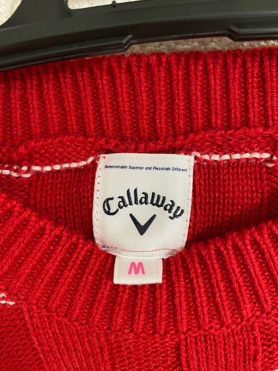 【最終値下げ】キャロウェイ Callaway セーター 赤 Ｍ