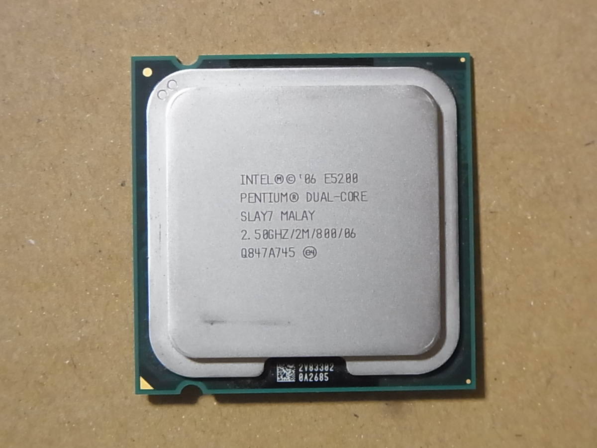 #Intel Pentium Dual-Core E5200 SLAY7 2.50GHz/2M/800/06 Wolfdale LGA775 2 core (Ci0284)