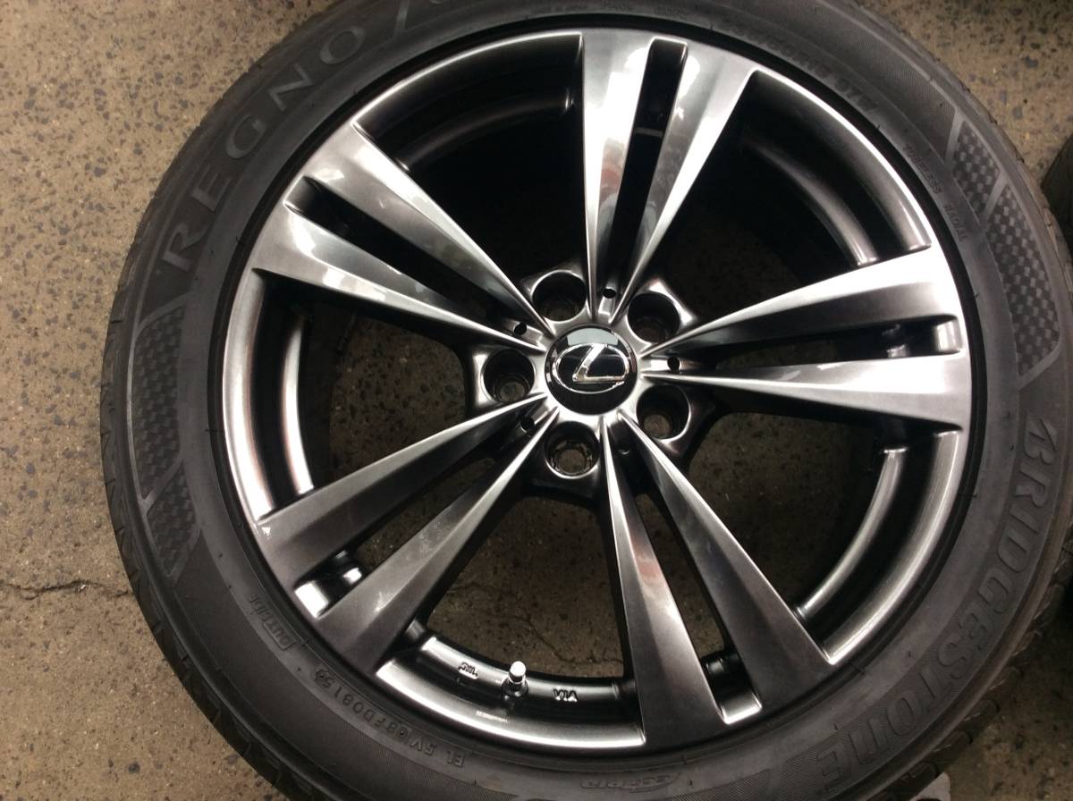 M5341 アルファード ヴェルファイア 20 30 に! レクサス キャップ 18インチアルミ&235/50R18 REGNO 夏タイヤ4本セット☆彡_画像2