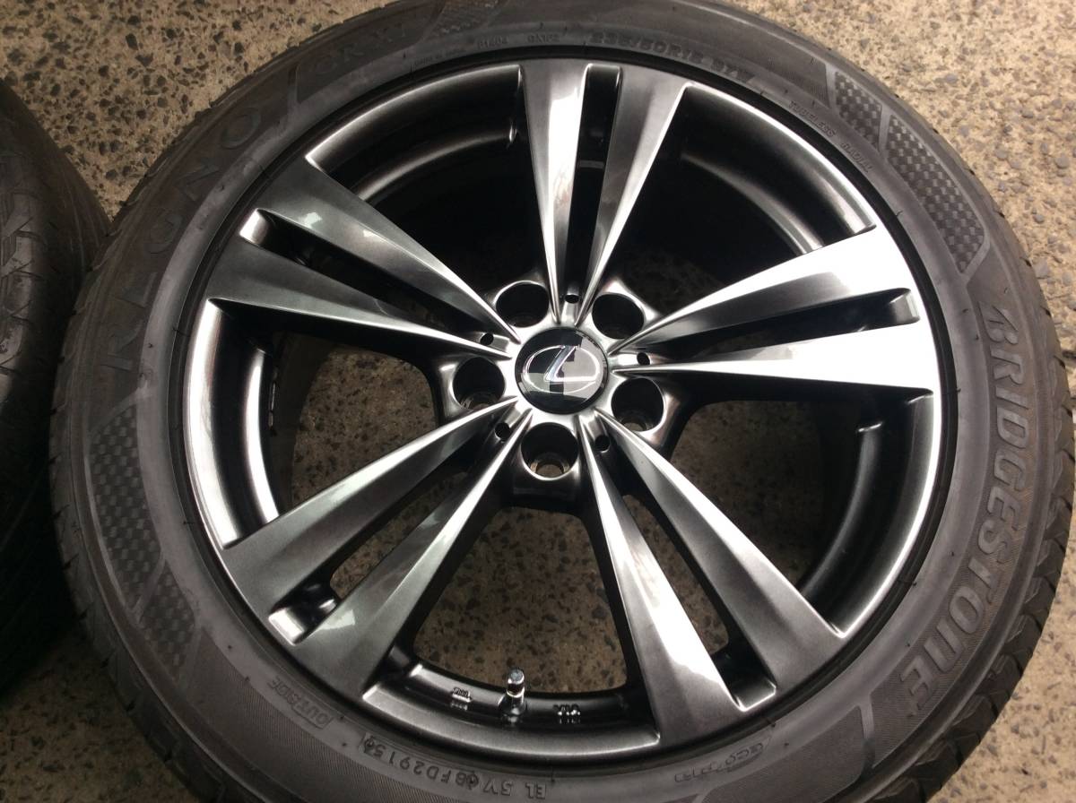 M5341 アルファード ヴェルファイア 20 30 に! レクサス キャップ 18インチアルミ&235/50R18 REGNO 夏タイヤ4本セット☆彡_画像4