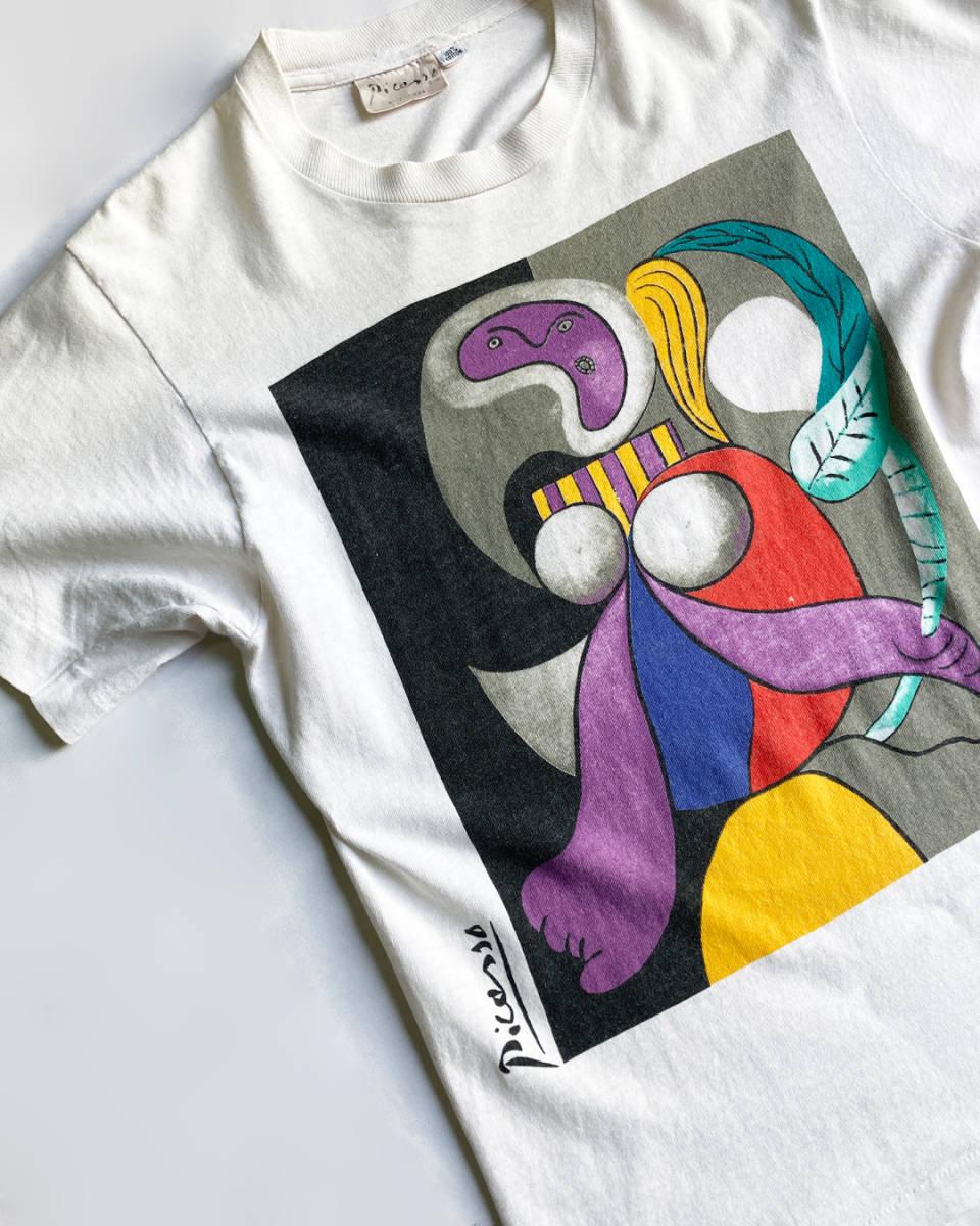 ■ 80's ピカソ アート Tシャツ ■ picasso ヴィンテージ ビンテージ 80s 90's 90s Y2K usa アメリカ_画像1