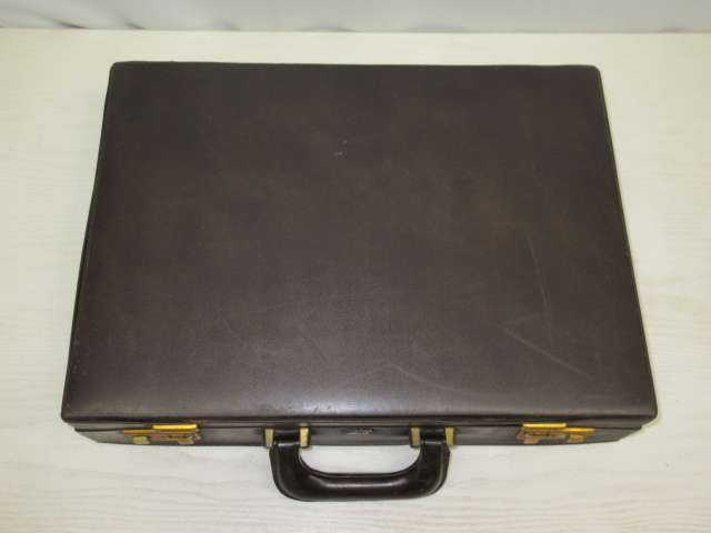 *YC6208 ACE attache case business bag dark brown Ace briefcase commuting document bag bag free shipping *