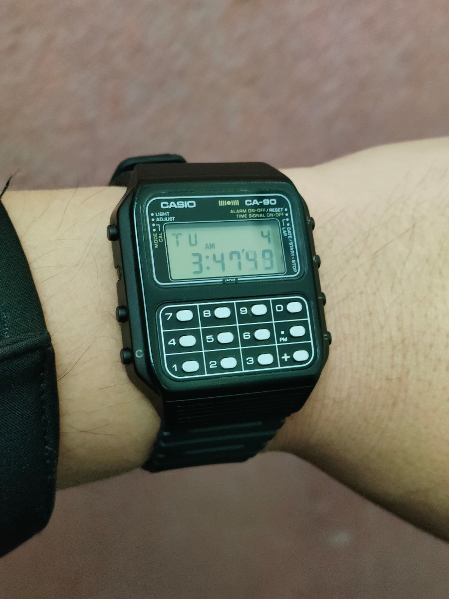 レッド系 レア Vintage 1982 CASIO CA-90 GAME 腕時計 - 通販 - www