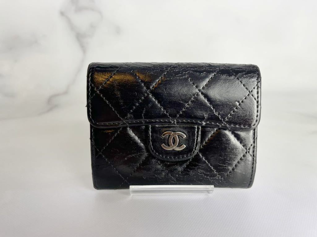 CHANEL シャネル マトラッセ コインケース 財布 カードケース 黒