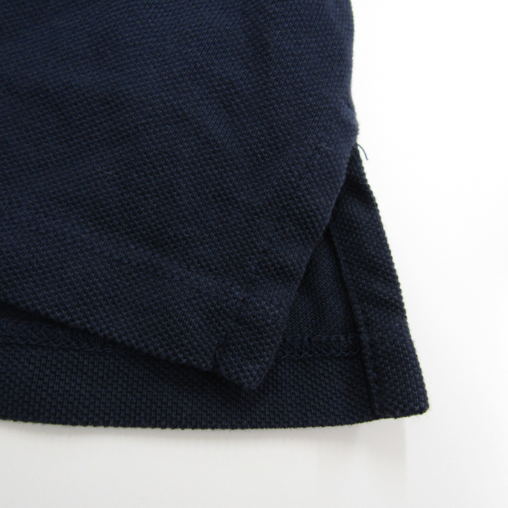 アディダス 半袖ポロシャツ カットソー ロゴ刺繍 エアロレディ レディース Mサイズ ネイビー adidasの画像6
