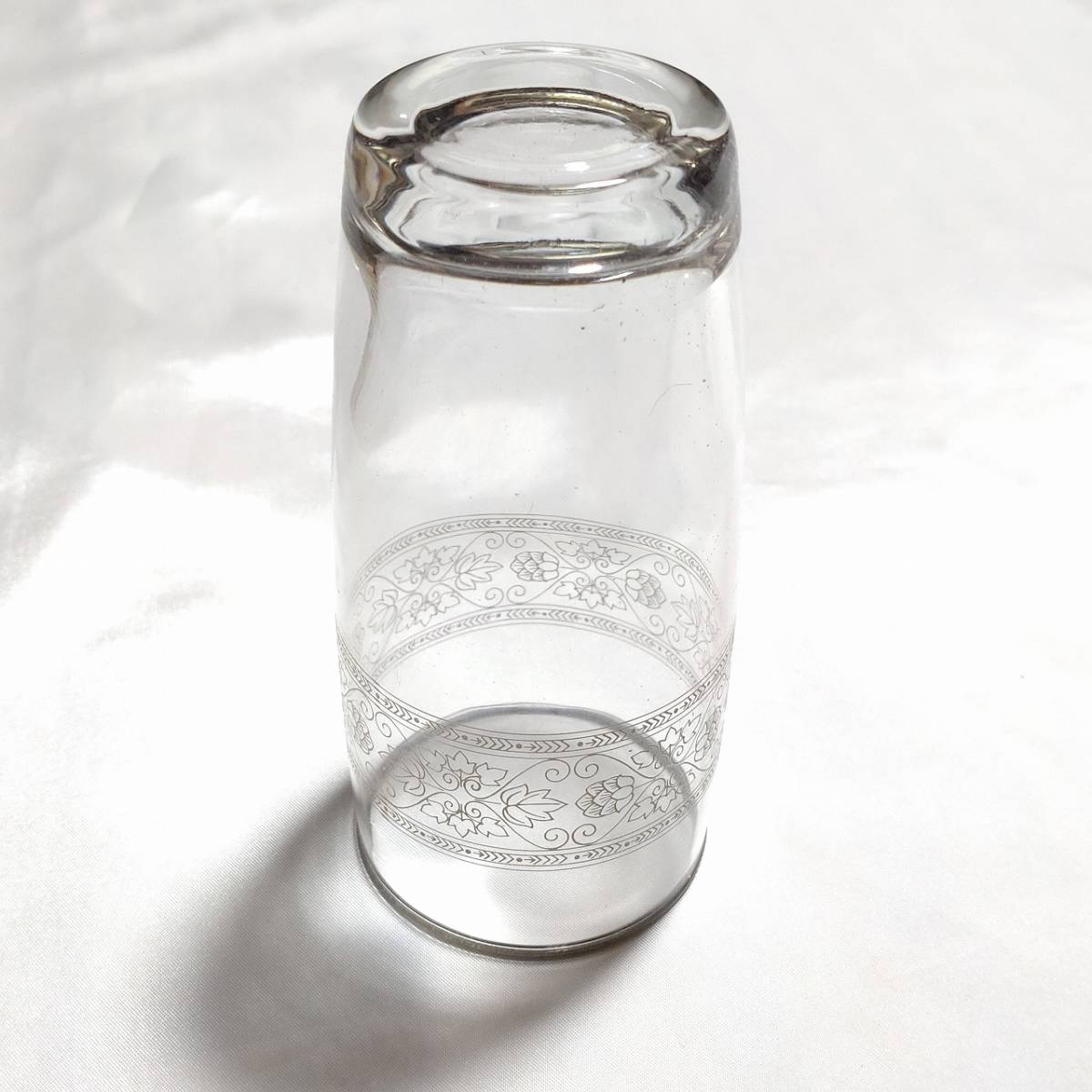 ガラスコップ 蔵出し生ビール 特製グラス 口径約5.3cm 高さ約11.5cm ビアグラス コップ レトロ 古いグラス　【3422】_画像8