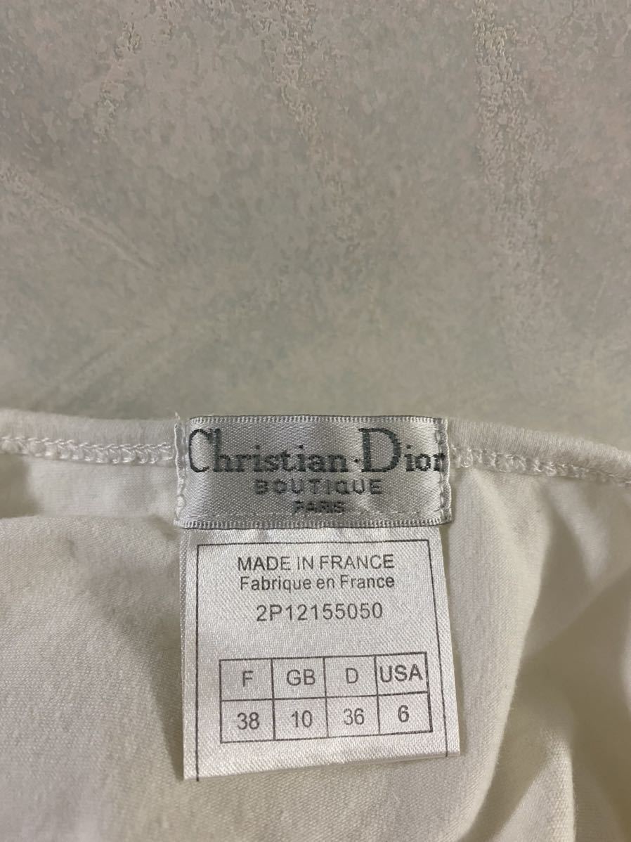 Christian Dior カットソー サイズ38 レディース クリスチャン・ディオール ロンT vintage フランス製_画像4