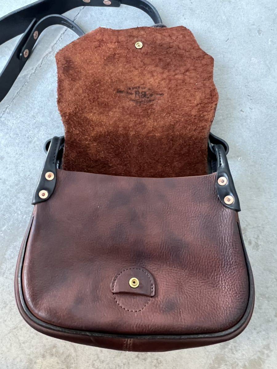 美品】RRL ダブルアールエル ヴィンテージ レザー ショルダーバック