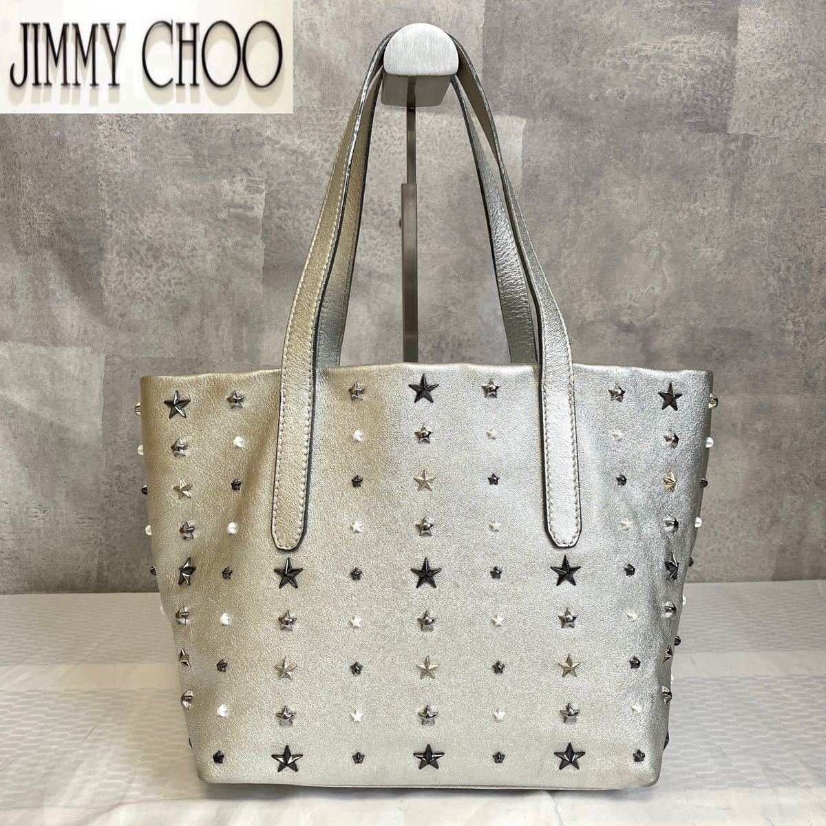 美品 定価JIMMY CHOO ジミーチュウ SOFIA/Sソフィア シルバー