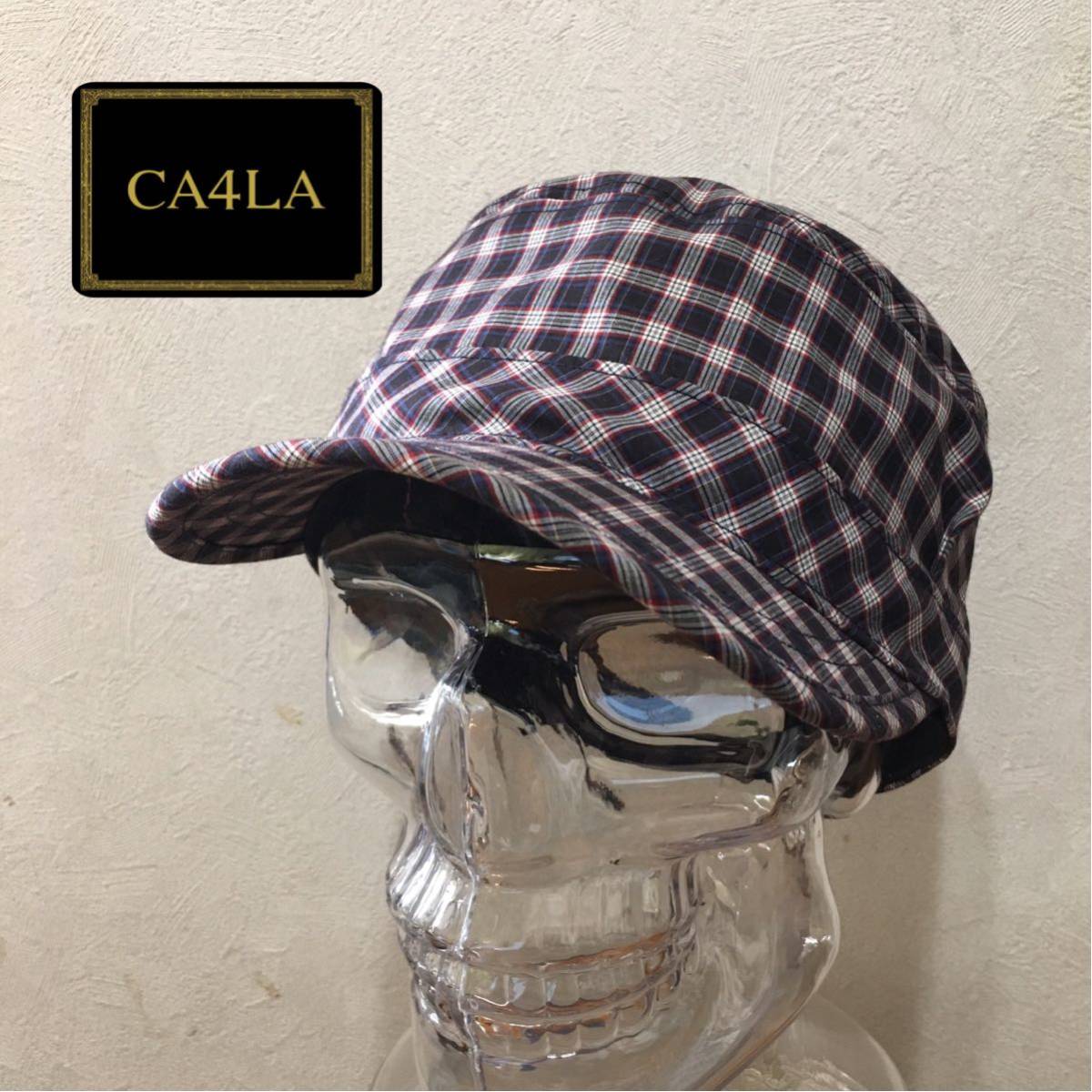 ★ ≪ CA4LA ≫ ★ Cotton Check Cap Cap a ★ Бесплатный размер