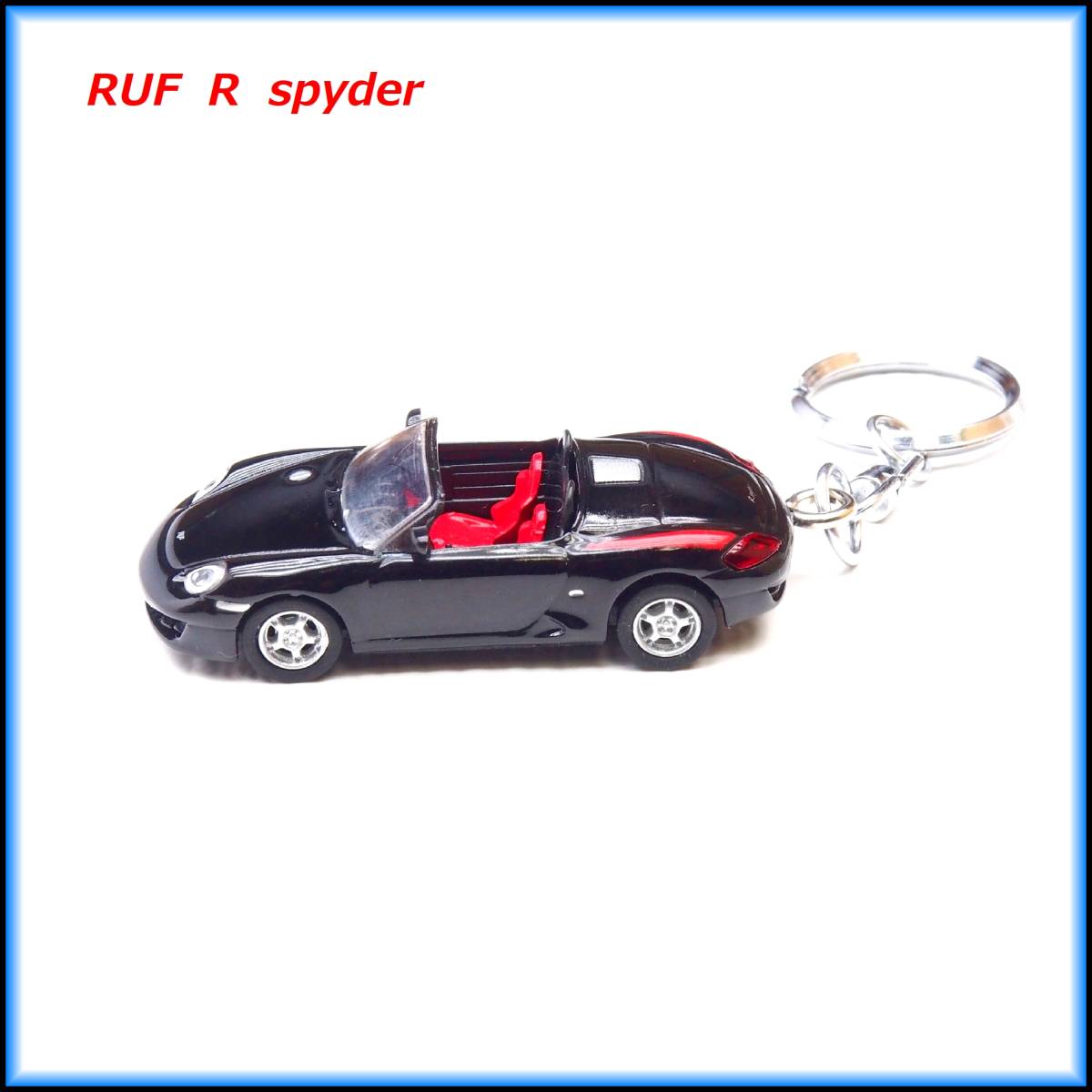 RUF R スパイダー ミニカー ストラップ キーホルダー エアロ ホイール マフラー カーボン スポイラー バンパー ポルシェ ボクスター 981_画像4