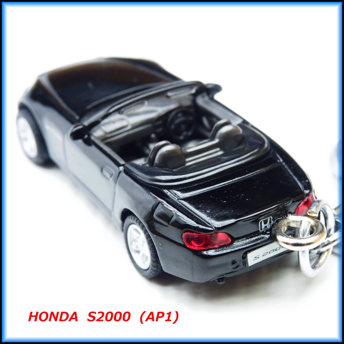 ホンダ S2000 AP1 ミニカー ストラップ キーホルダー エアロ ホイール マフラー スポイラー バンパー 車高調 幌 シート リップ カーボンの画像2