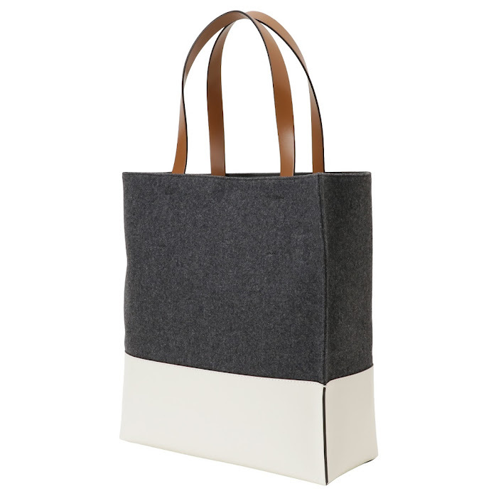 信頼 マルニ MARNI SHMPV02Q00 P5070 ZO281 フェルト レザー トート