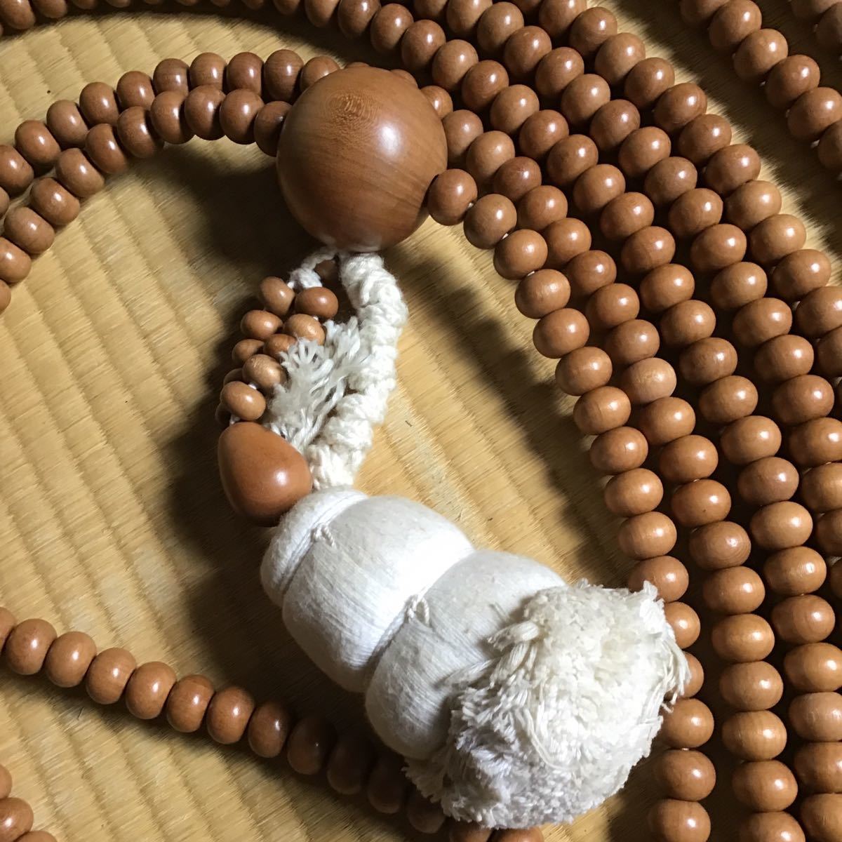 5年保証』 時代物 百万遍数珠 長50㎝ 念珠 寺院仏具 仏教美術 寺院引取
