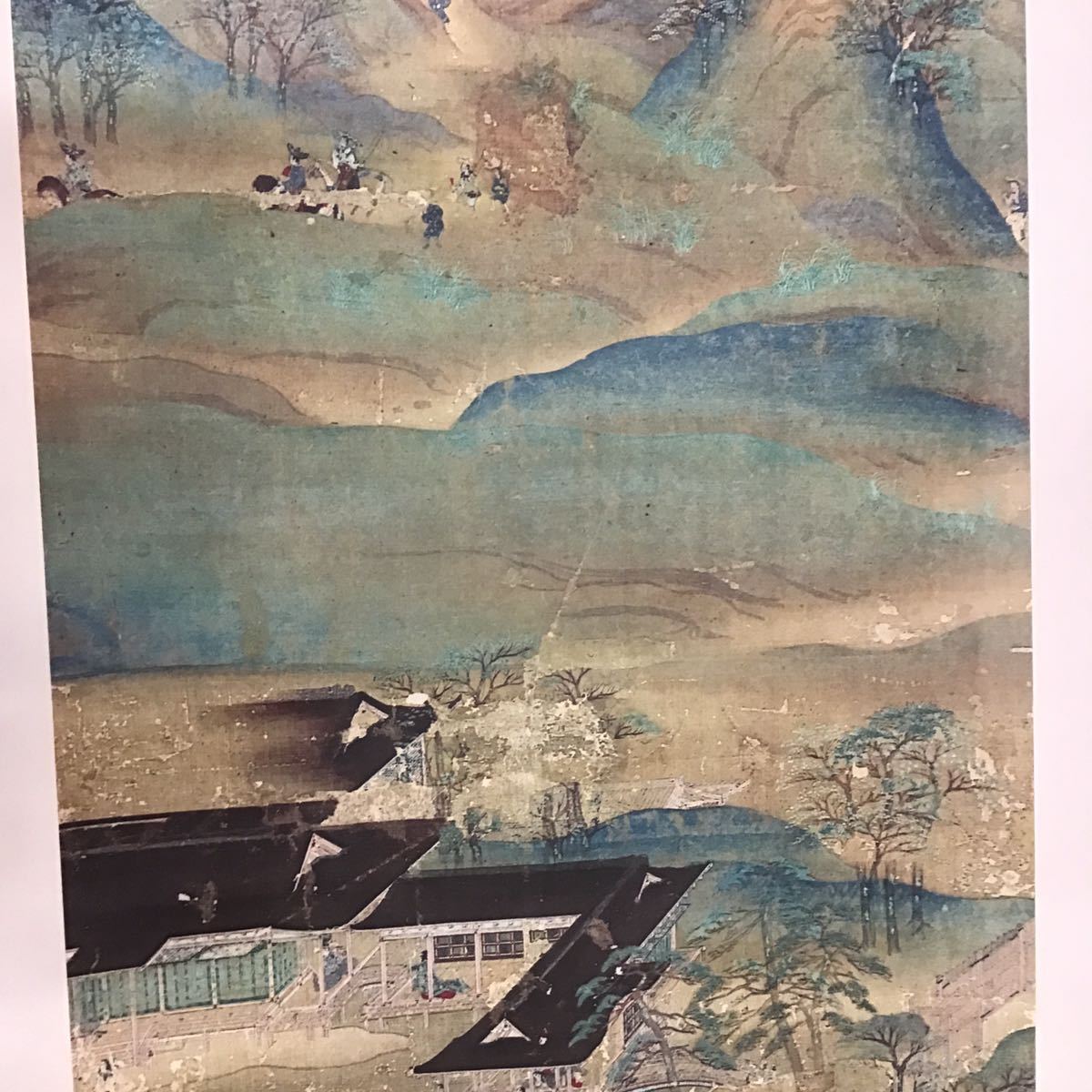 京都　神護寺　山水屏風　工芸印刷　紙本_画像3