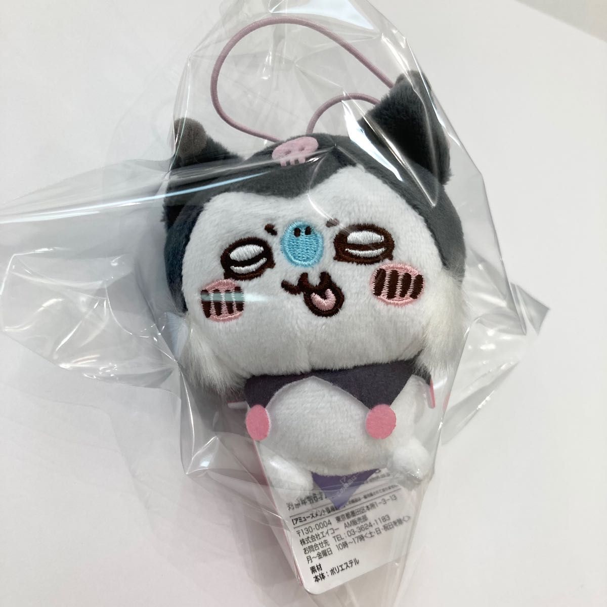 新品 ちいかわ サンリオ コラボ マスコット モモンガ × クロミ 新品 ちいかわ サンリオ コラボ マスコット モモンガ × クロミ