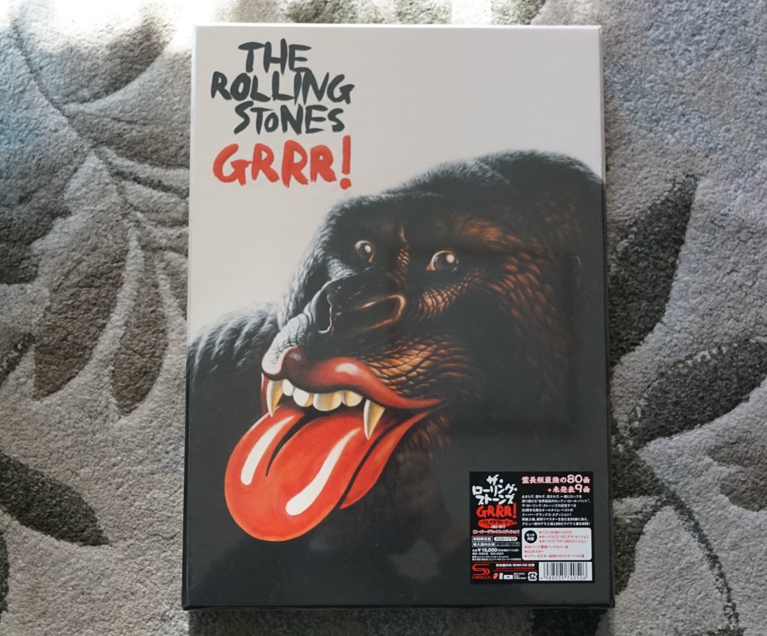 未開封新品/廃盤Rolling Stones Grrr! Greates Hits 1962-2012 5SHM-CD+7EP初回限定Super Deluxe Edition+LIKE証明書付直筆ミックジャガー