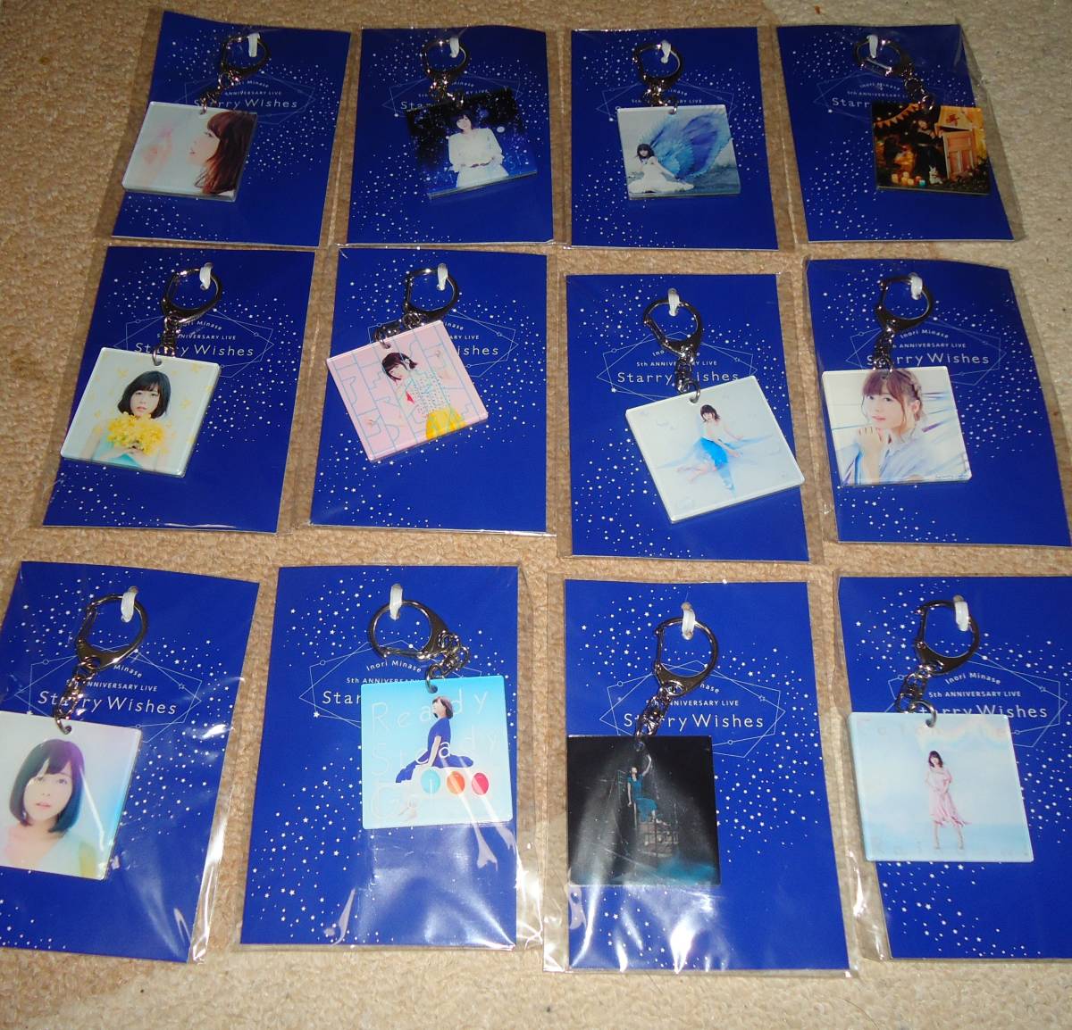 水瀬いのり ジャケ写アクリルキーリング全12種 水瀬いのり ジャケ写アクリルキーリング コンプリートセット(12