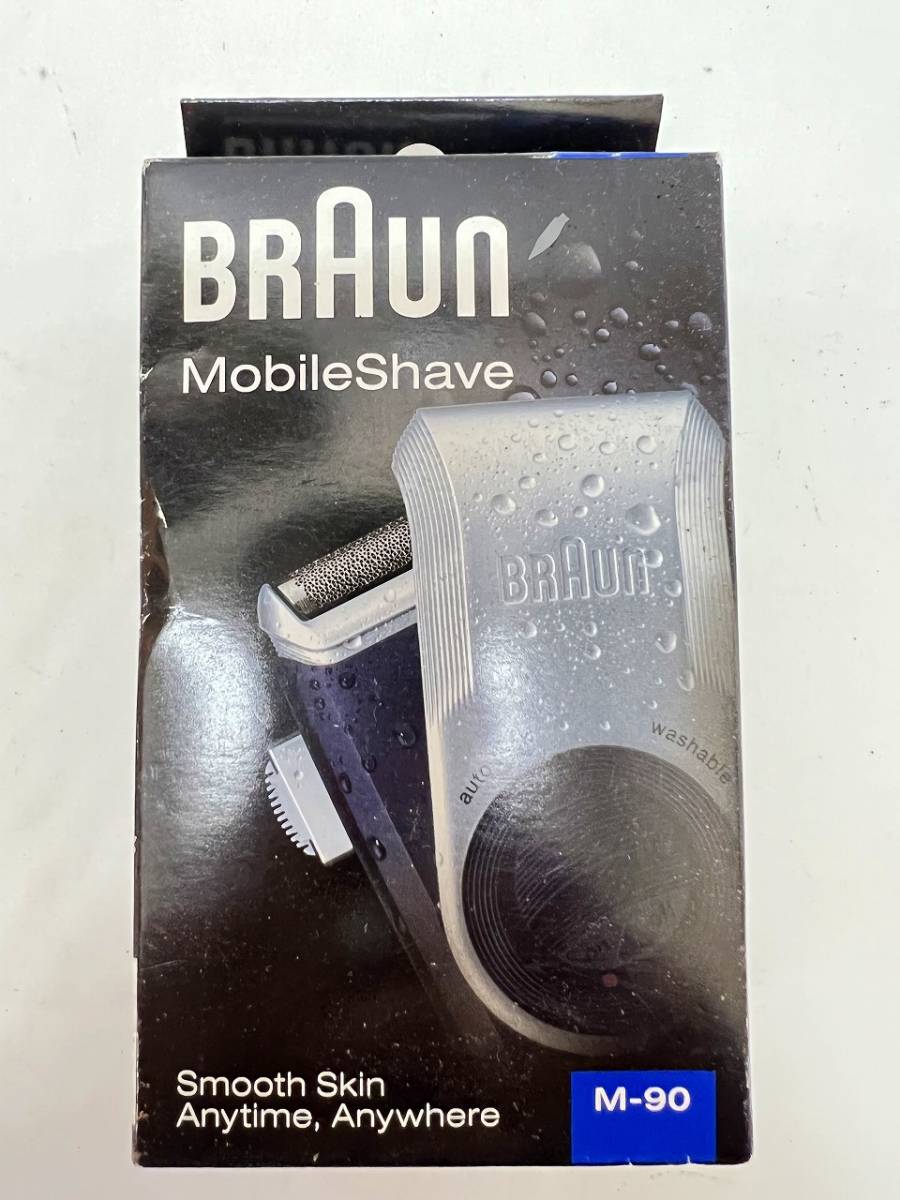 本物の シェーバー ブラウン メンズ 電気シェーバー 髭剃り M-90 Braun Mobile Shave モバイルシェーブ 