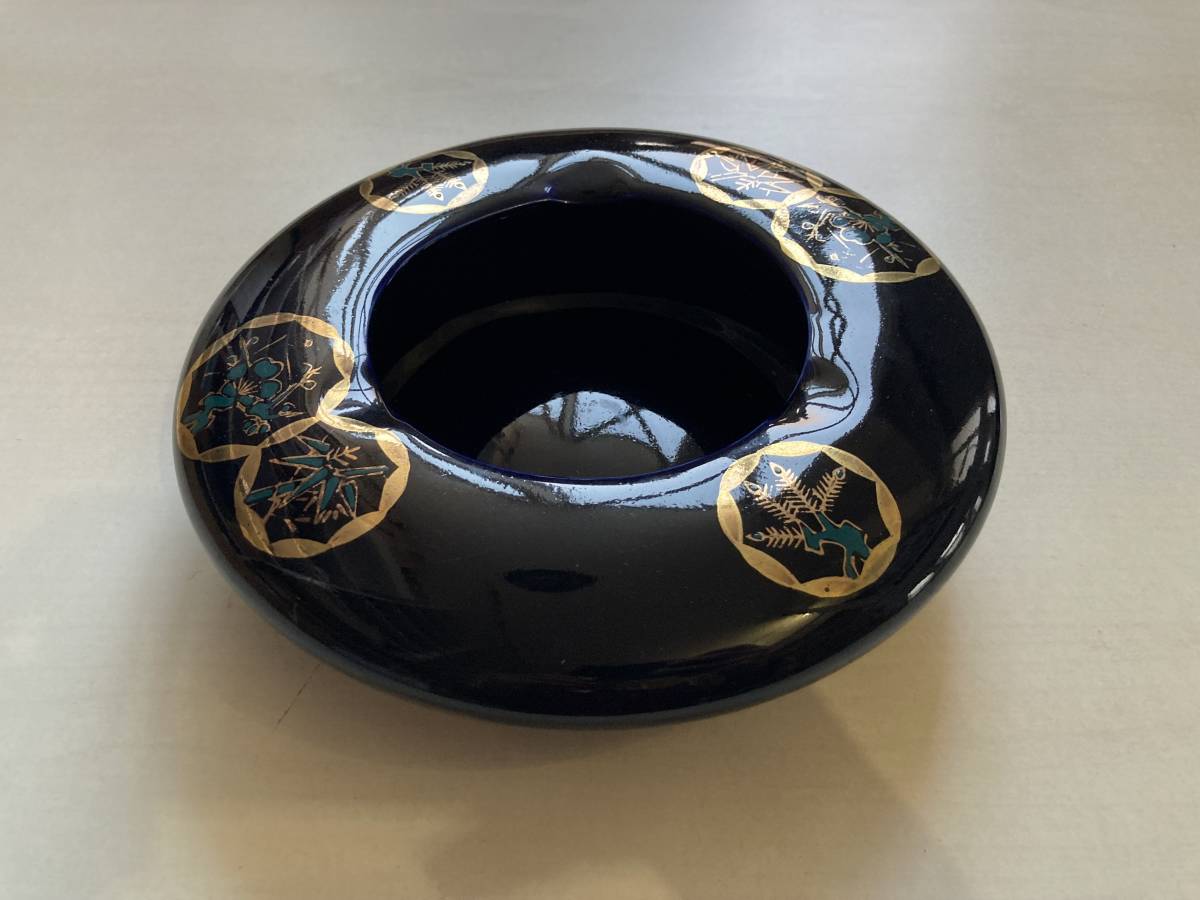 九谷仙龍 灰皿 USED 九谷焼 Ashtray Kutani ware_画像1