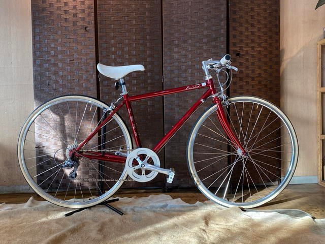 使い勝手の良い バラード フジ BALLAD ■FUJI 8速 札幌発★ 自転車 クロスバイク クロモリ レッド Mサイズ