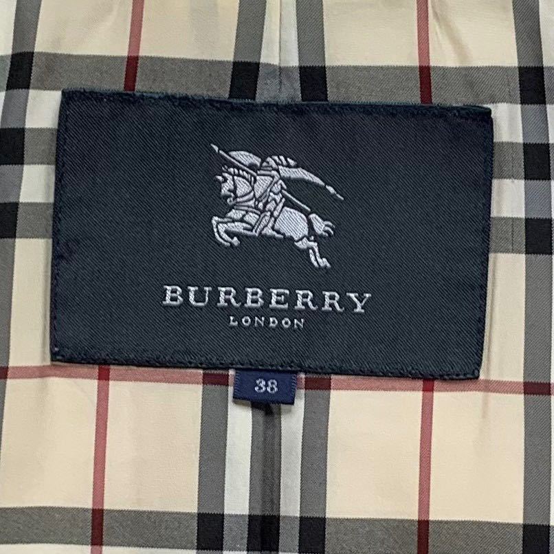 極美品 バーバリー ロンドン ダウン コート ノバチェック 黒 M BURBERRY LONDON ジャケット ブルゾン アウター_画像5