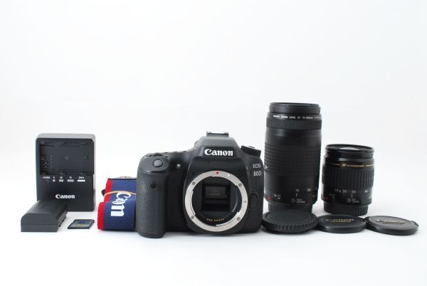 ヤフオク! - キヤノン Canon EOS 80D 標準&望遠レンズセッ