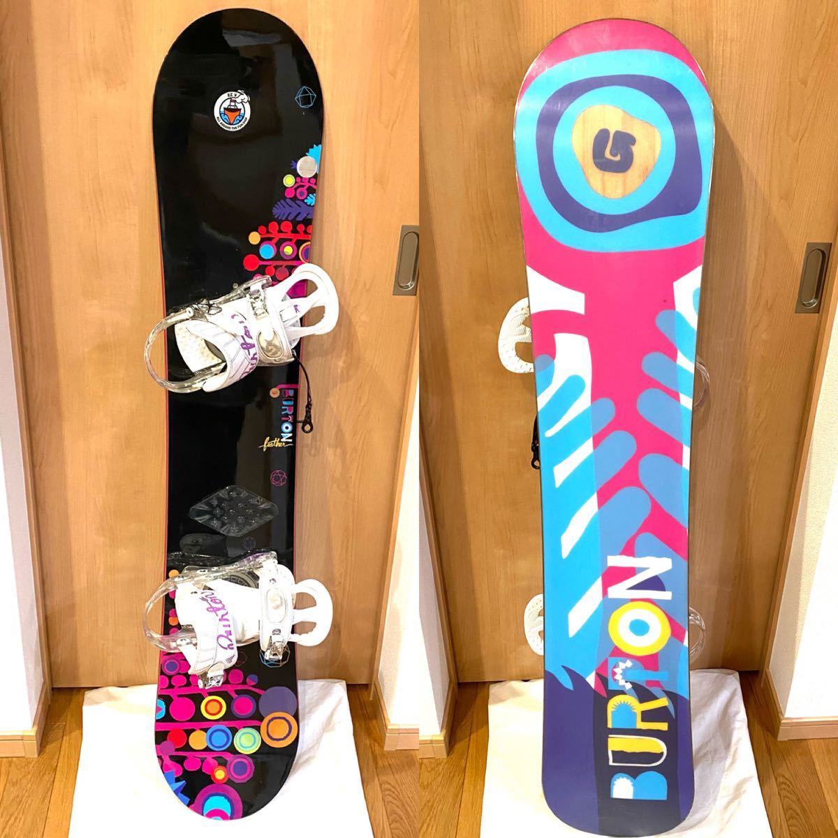 美品 BURTON FEATHER 140cm ビンディング バートン ロッカーボード