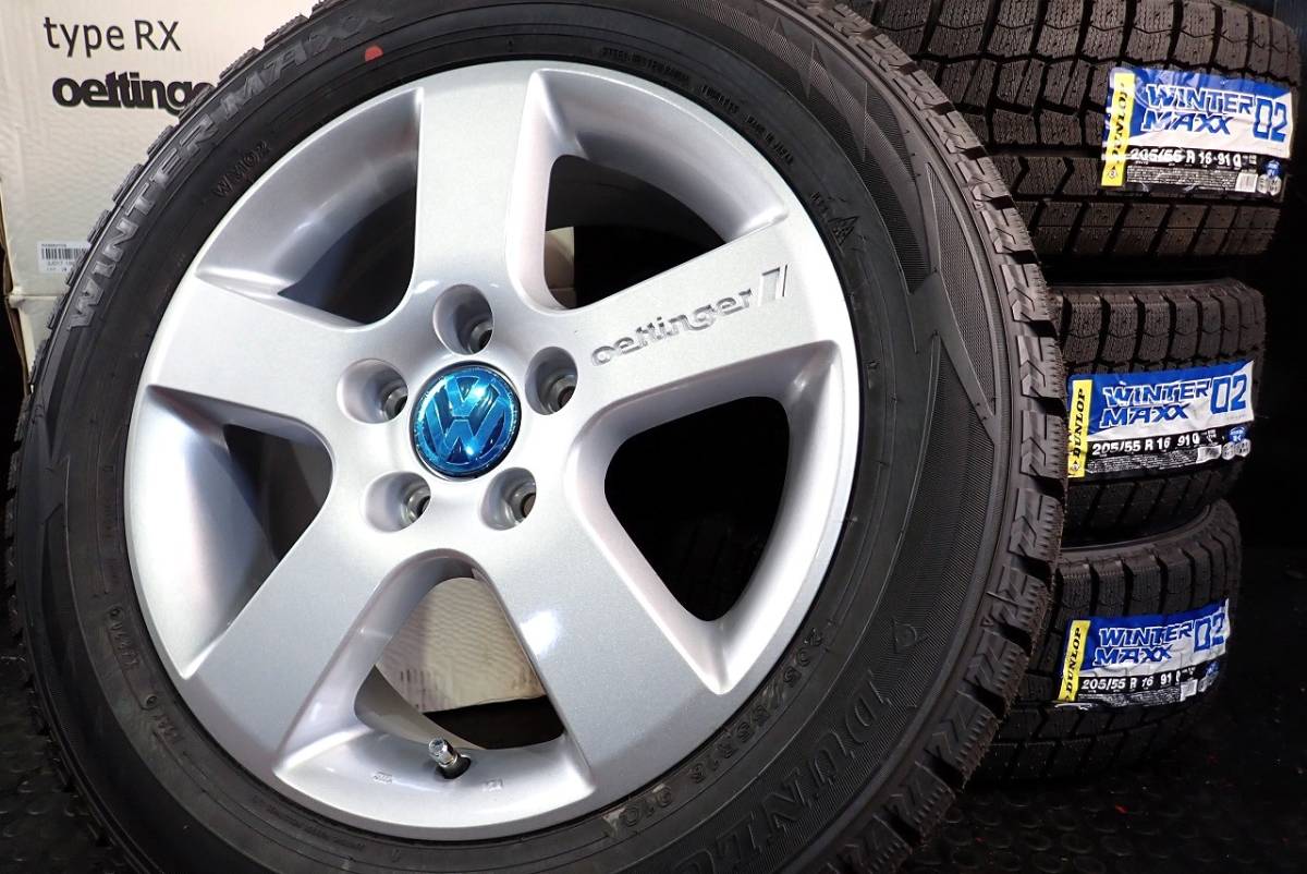 ◇新品ホイール+新品スタッドレス◇VW/ワーゲン純正ボルト対応 16×6.5J