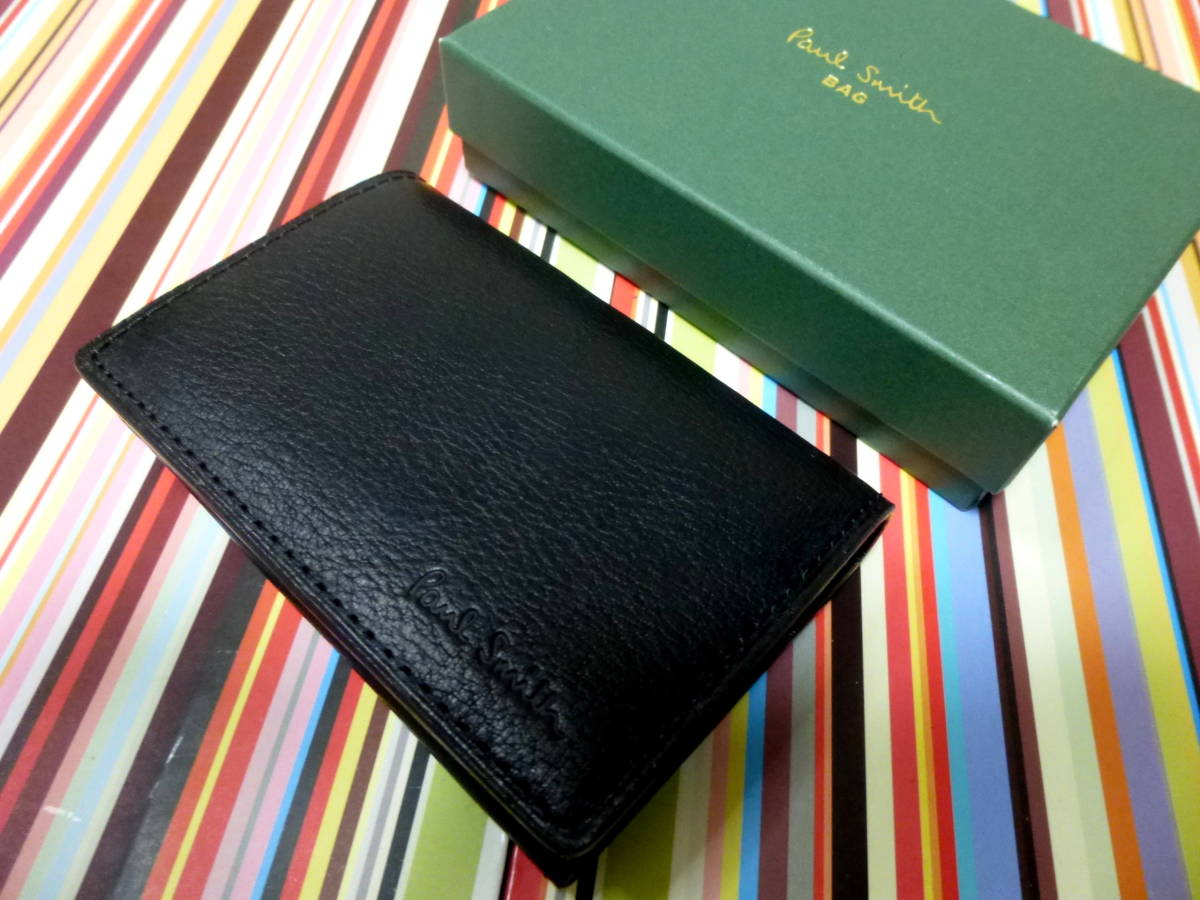 PAUL SMITH(ポールスミス)本革名刺入れ(カードケース)【未使用品
