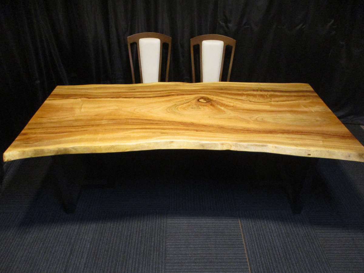 楠 一枚板 テーブル 高さ35㎝ 机/テーブル ダイニングテーブル 机