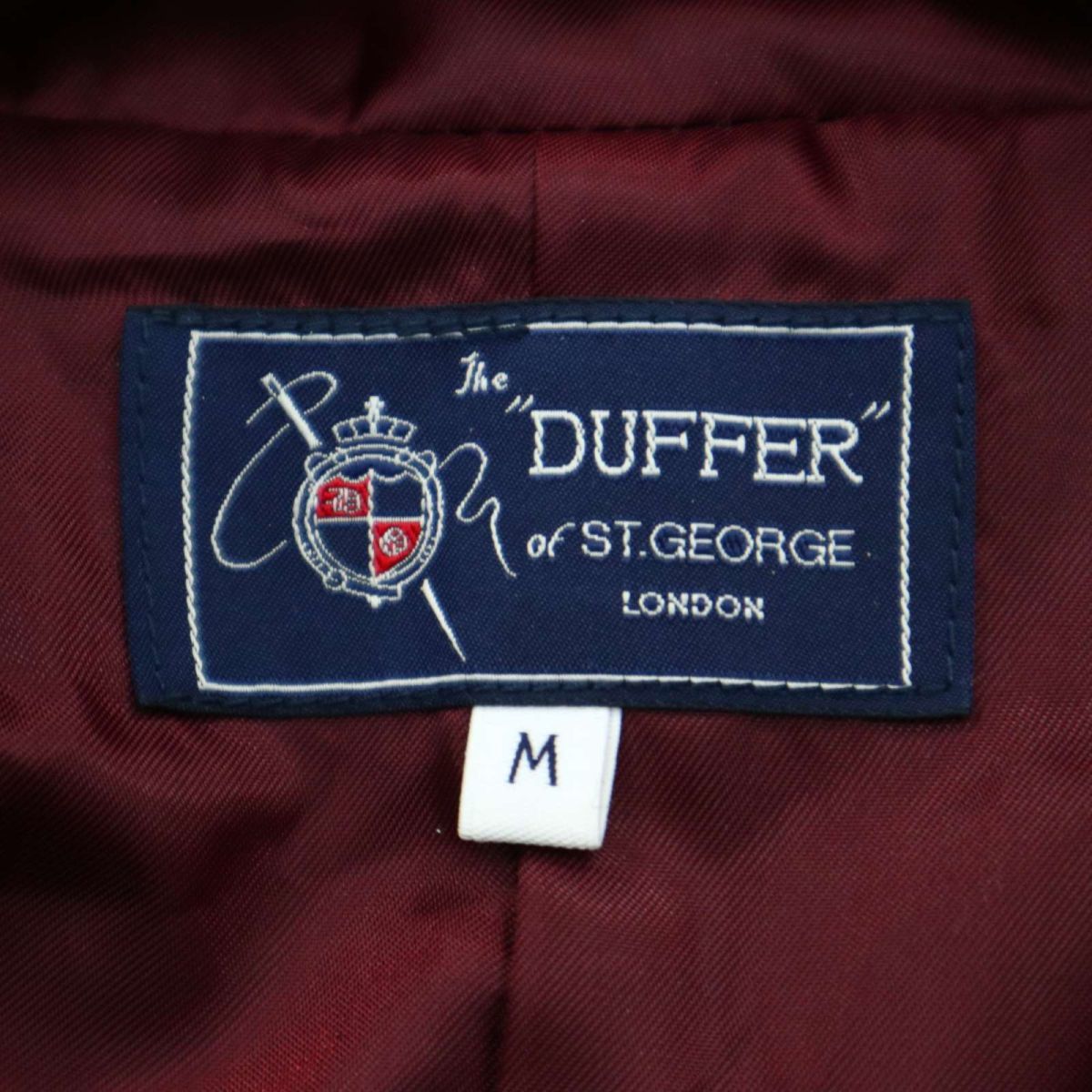 The DUFFER of St.GEORGE ダファー オブ セントジョージ メルトン ウール★ フーディー ジャケット Sz.M　メンズ 日本製　A2T12766_B#N_画像6