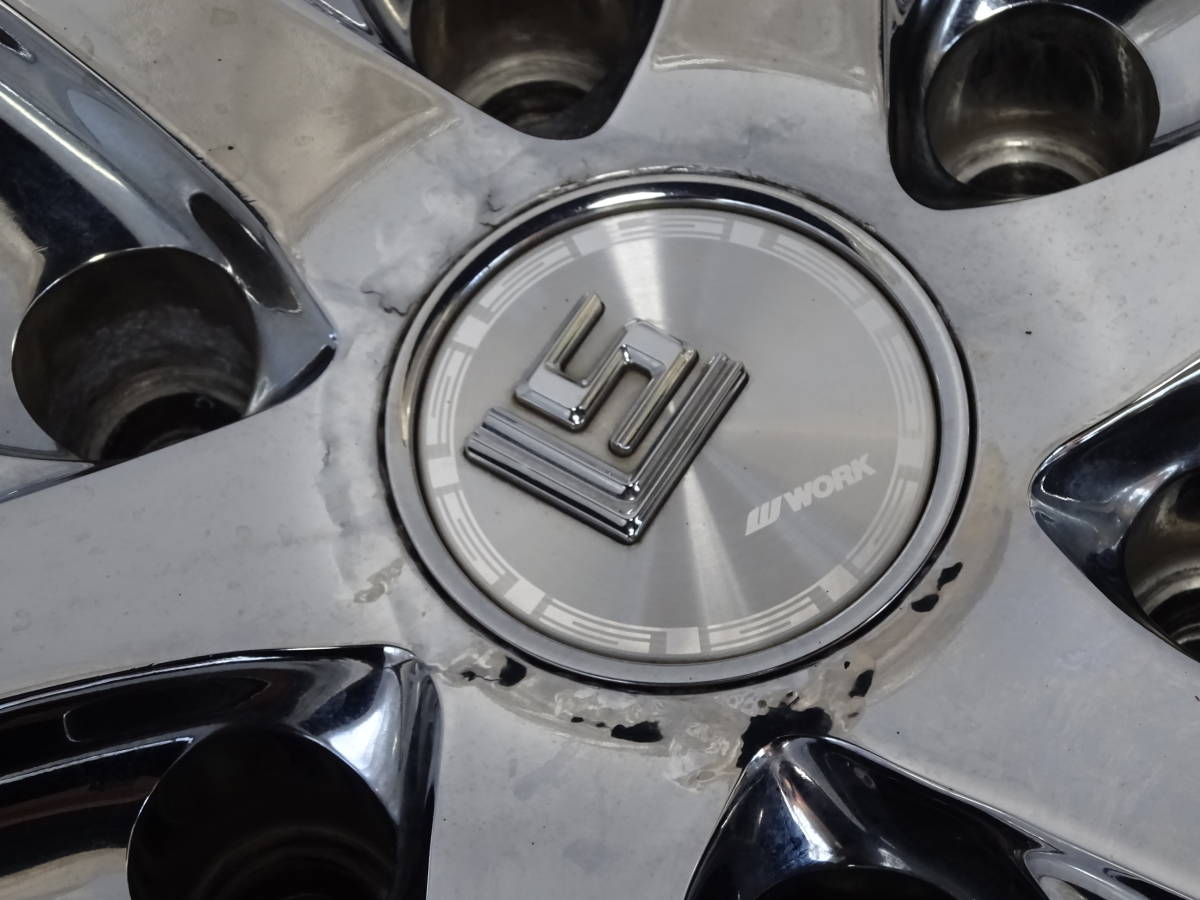  б/у легкосплавные колесные диски WORK LS 20 дюймовый 8.5J +15 6 дыра 139.7 4шт.@LBS super хромированный Work Breitling осмотр ) Prado Land Cruiser 