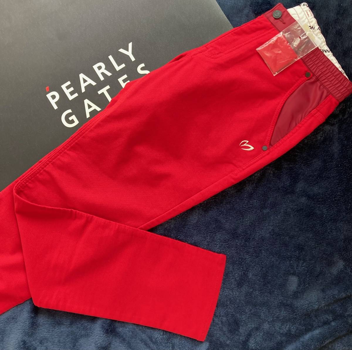 訳あり 美品 PEARLY GATES メンズ ハイパワーストレッチパンツ サイズ