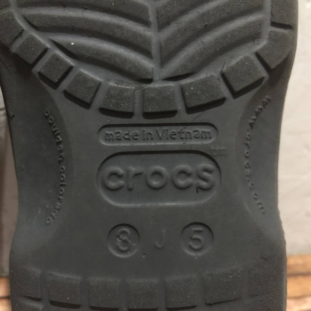 即決・レターパック発送・CROCS・クロックスの防寒インナー仕様のサンダル・黒・約２２ｃｍ_画像8