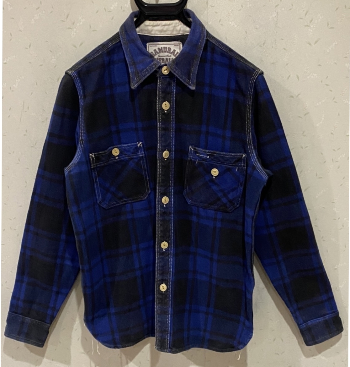 2022年春の チェック OVERALLS SAMURAI *サムライ ヘビーネルシャツ