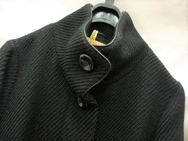 MAYSON GREY Mayson Grey lady's coat black black size 2 wool non-standard-sized mail nationwide equal 1040 jpy Z-b