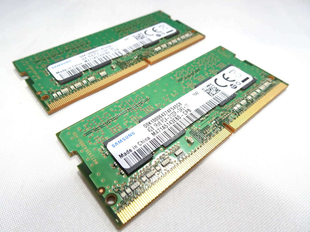 ヤフオク! - 美品 SAMSUNG ノートPC用 メモリー DDR4-2133P P...