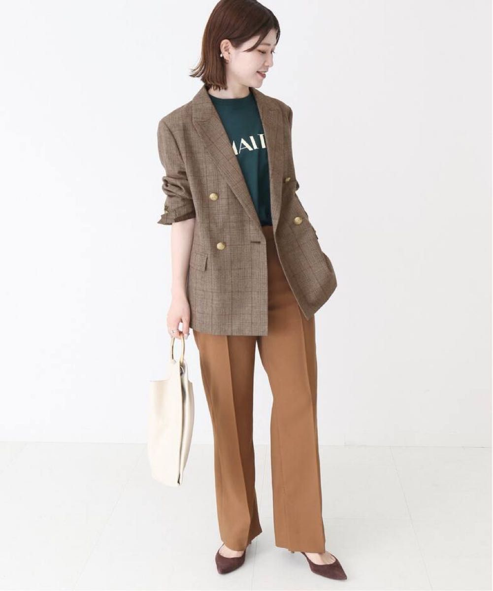 2021AW Spick&Span ウール先染め ダブルジャケット チェック|Yahoo